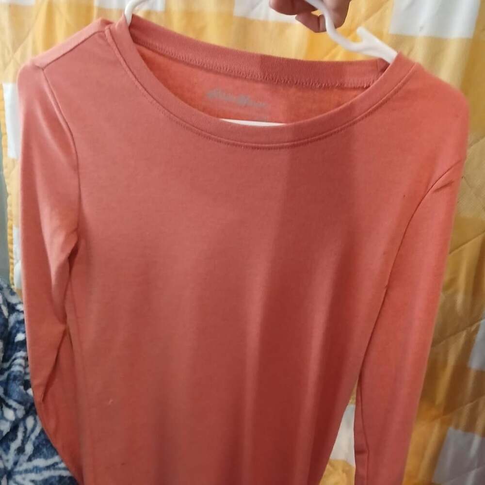 Eddie Bauer Orange Long Sleeve Shirt